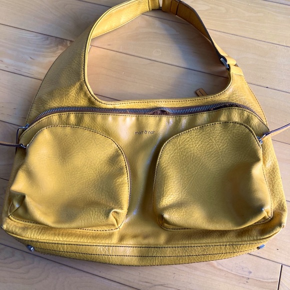 Matt & Nat Handbags - MATT & NAT mustard yellow leather bag